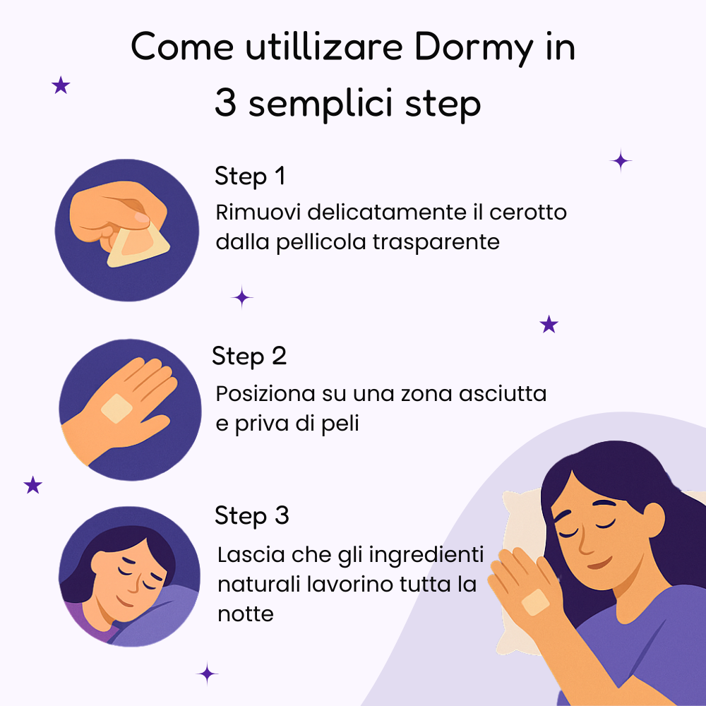 Dormy | Cerotto notturno con effetto Rilascio Lento©