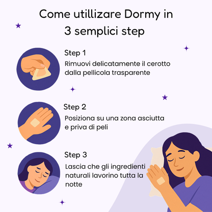 Dormy | Cerotto notturno con effetto Rilascio Lento©